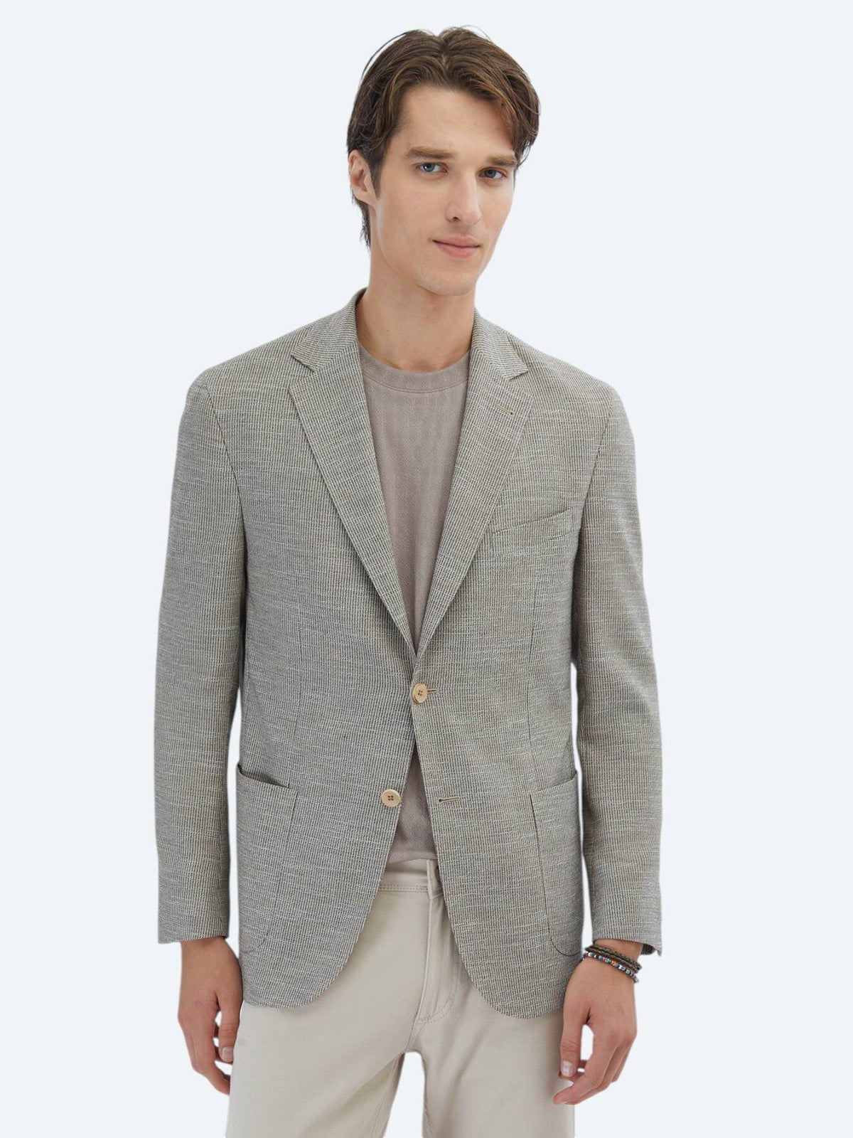 Gemusterte Modern Fit Jacke