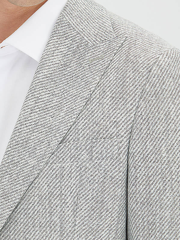 Grau gemusterte moderne Passform Jacke