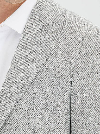 Grau gemusterte moderne Passform Jacke
