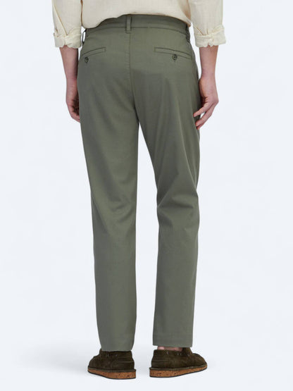Flachgewebe Jogging Fit Baumwollmischung Hose