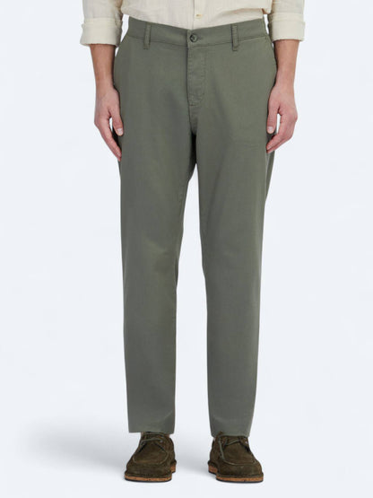 Flachgewebe Jogging Fit Baumwollmischung Hose