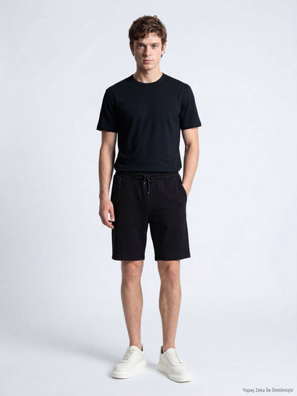 Einfaches Fahrrad Hals T-Shirt