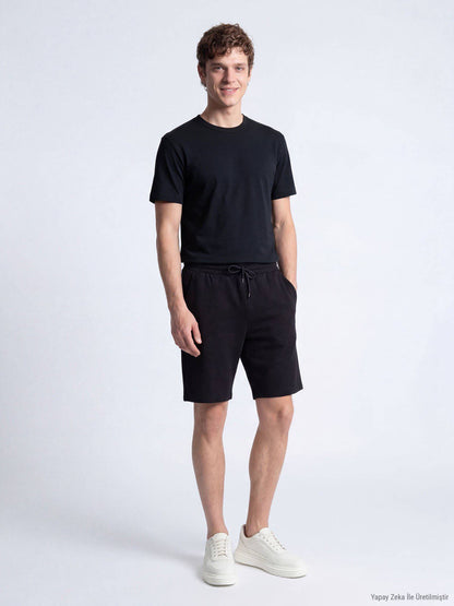 Einfaches Fahrrad Hals T-Shirt