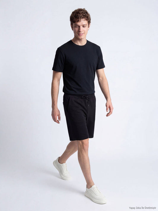 Einfaches Fahrrad Hals T-Shirt