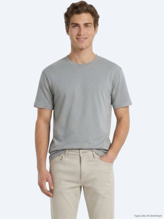 Einfaches Fahrrad Hals T-Shirt