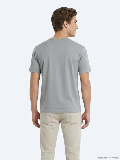 Einfaches Fahrrad Hals T-Shirt