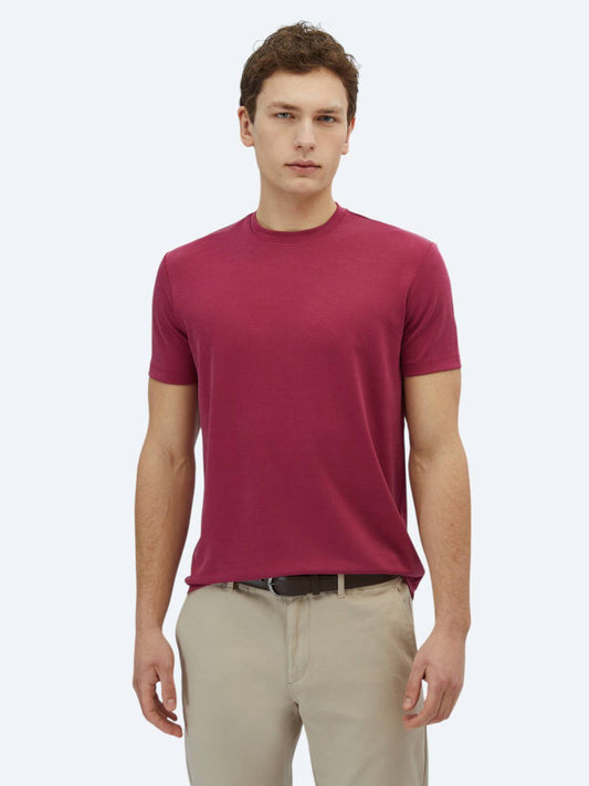 Einfaches Fahrrad Hals T-Shirt