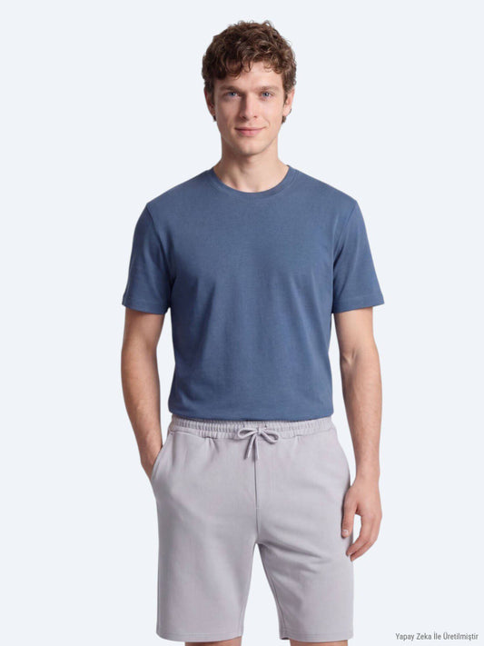 Einfaches Fahrrad Hals T-Shirt