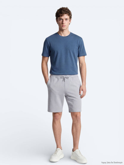 Einfaches Fahrrad Hals T-Shirt