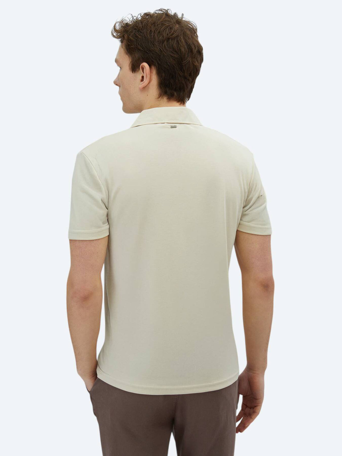 Einfaches Polohals-T-Shirt