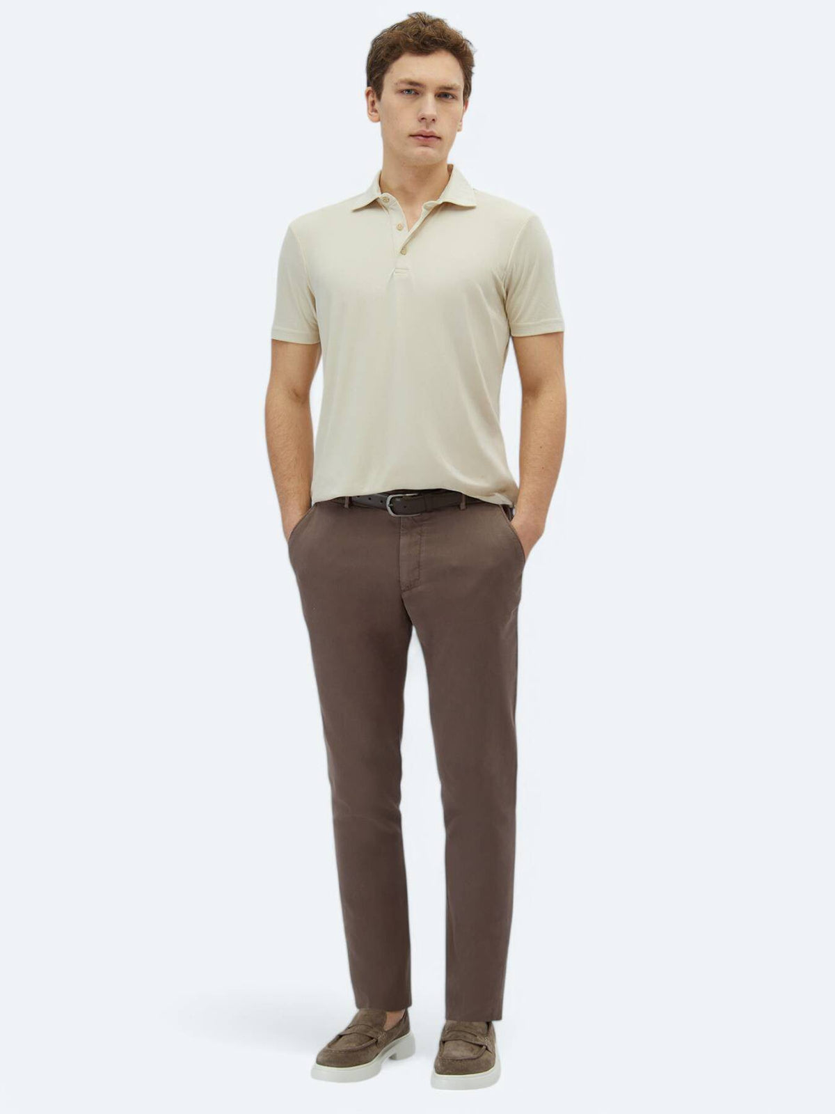 Einfaches Polohals-T-Shirt