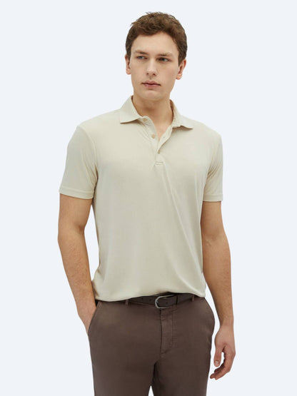 Einfaches Polohals-T-Shirt