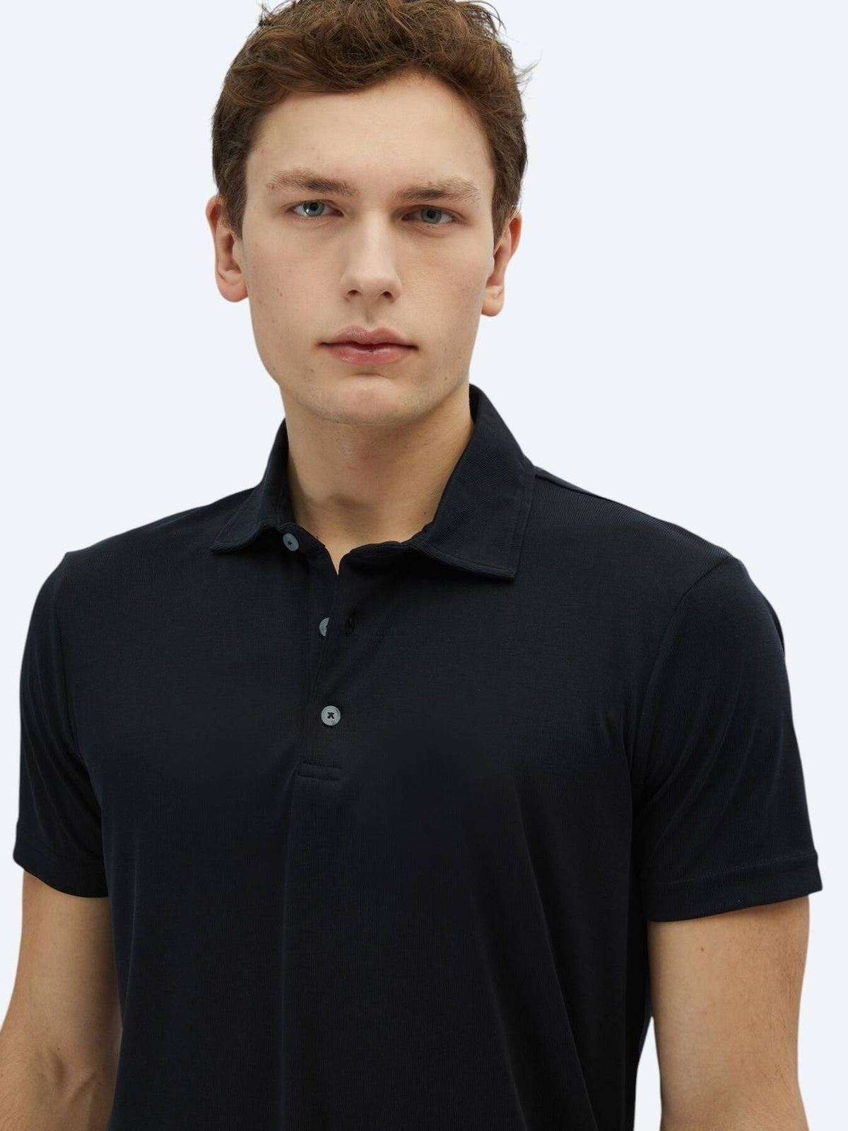 Einfaches Polohals-T-Shirt