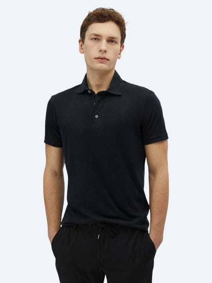 Einfaches Polohals-T-Shirt