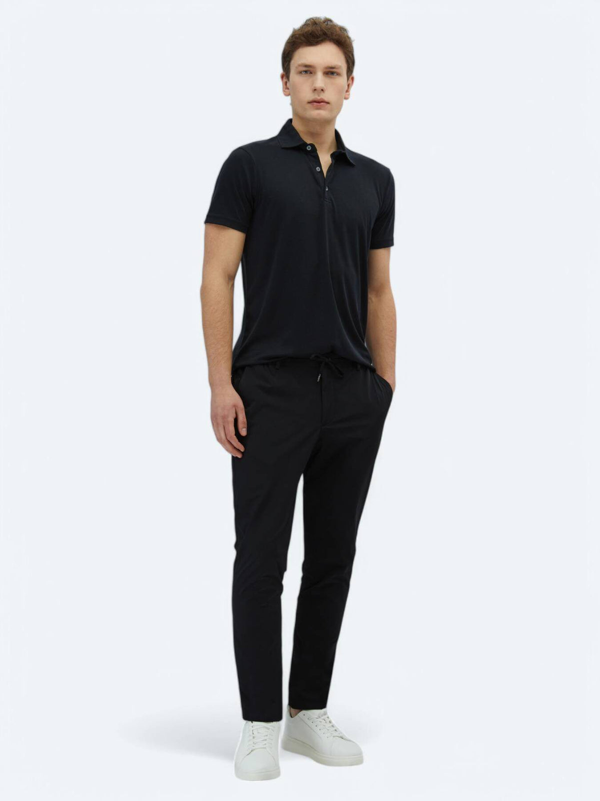 Einfaches Polohals-T-Shirt
