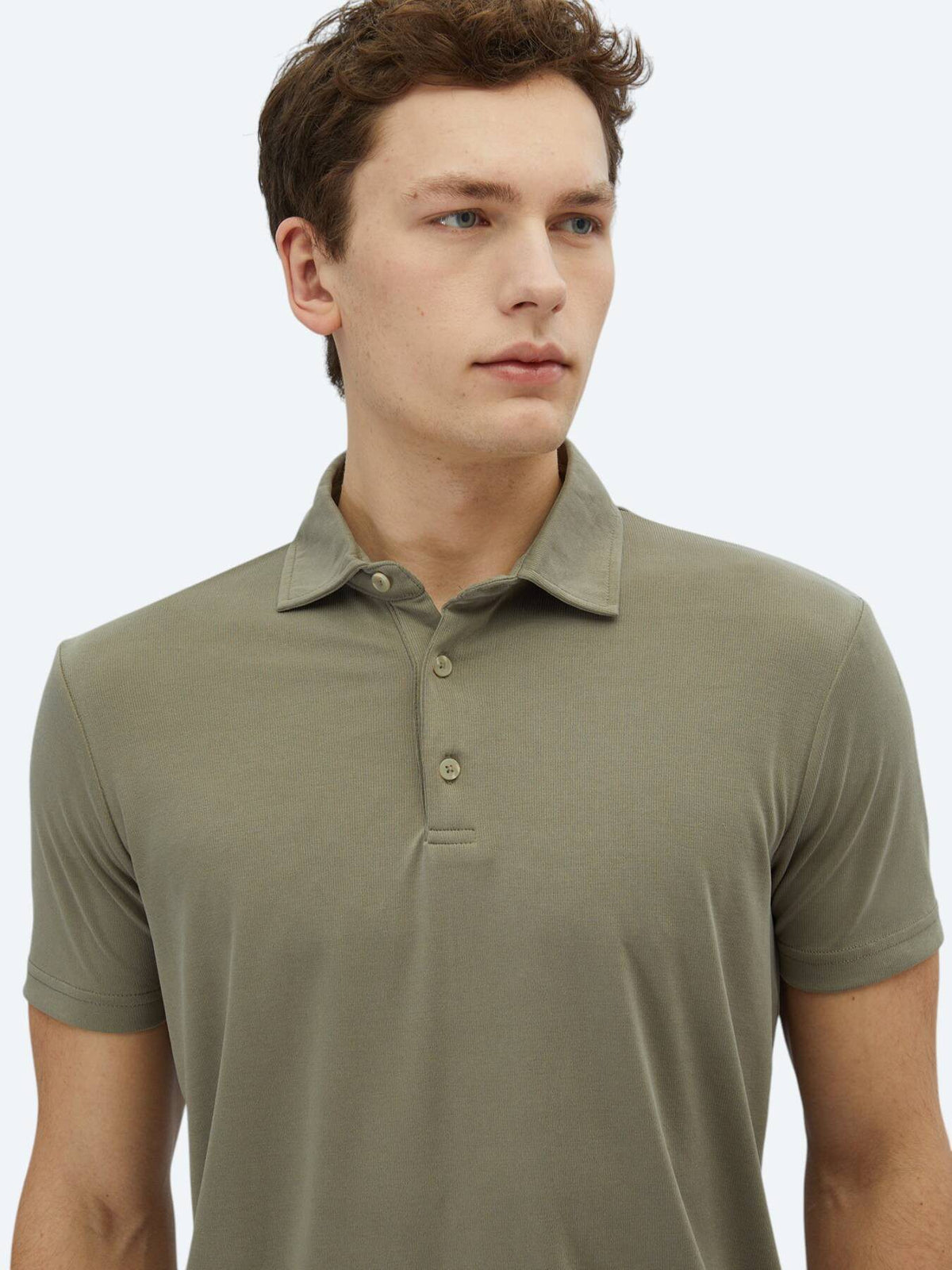 Einfaches Polohals-T-Shirt