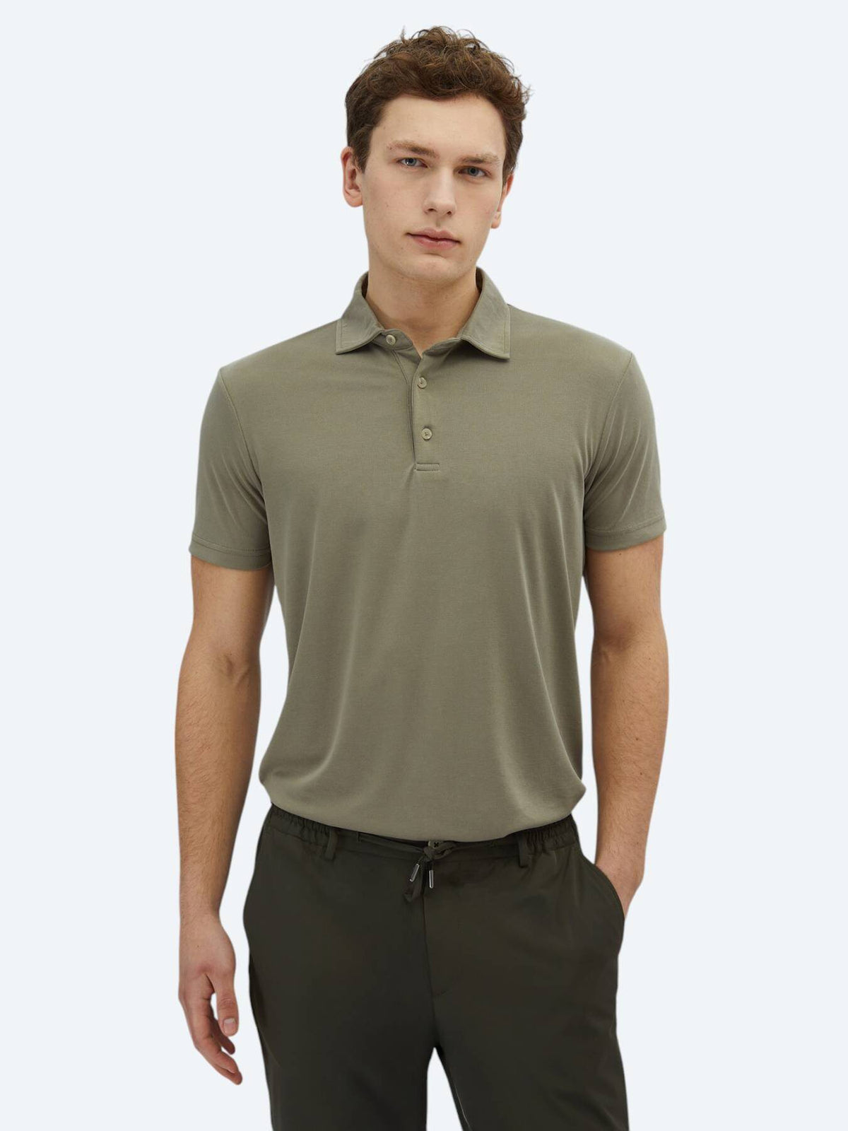 Einfaches Polohals-T-Shirt