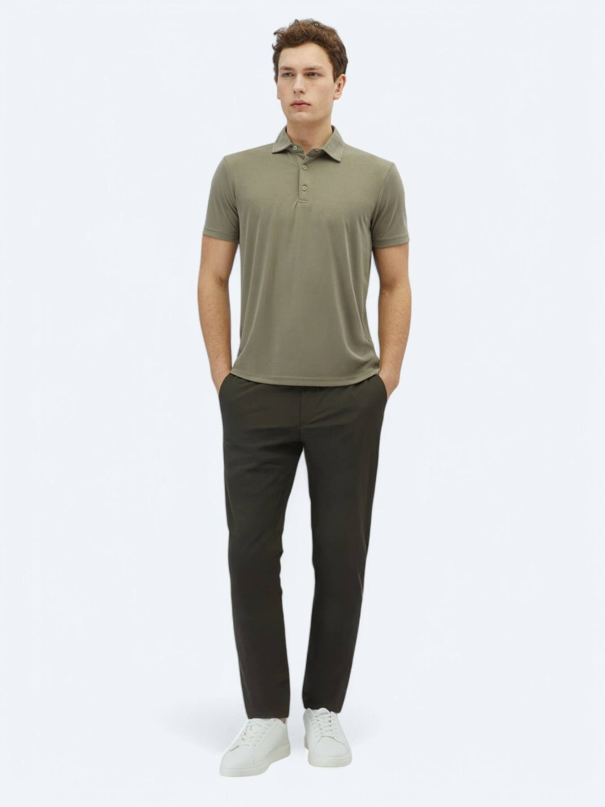 Einfaches Polohals-T-Shirt