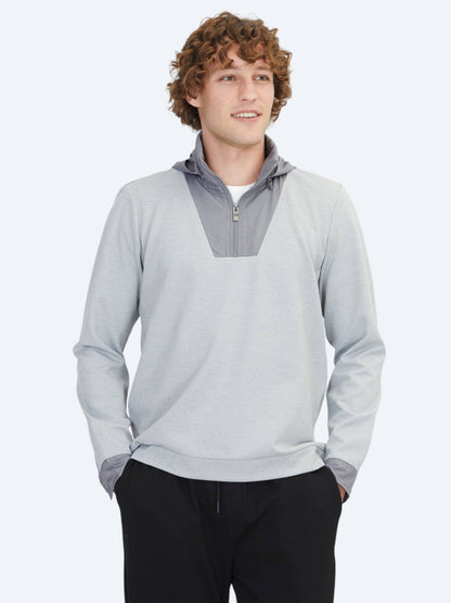 Grauer Kapuzenpullover
