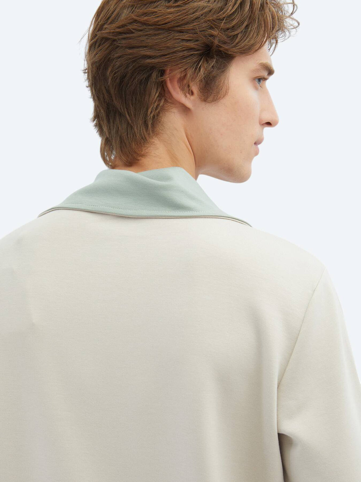 Schräg Hals Sweatshirt