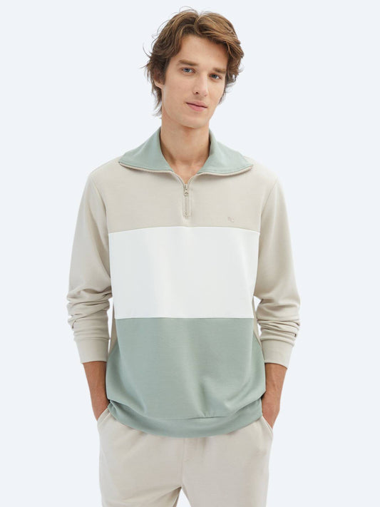 Schräg Hals Sweatshirt