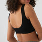 Herita V Neck Seamless Bustier Bra Black