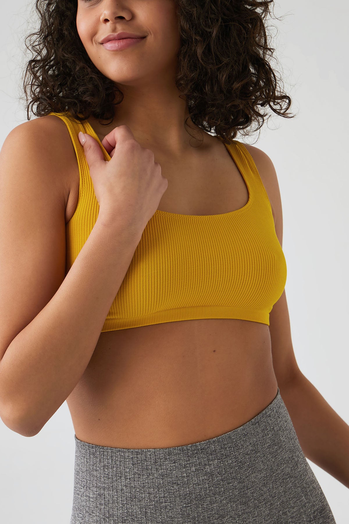 Herita Seamless Bustier Bra Yellow