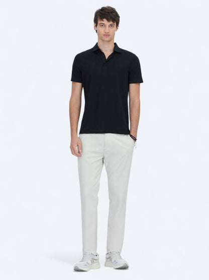 Gemustertes Baumwollmischung Polo T-Shirt