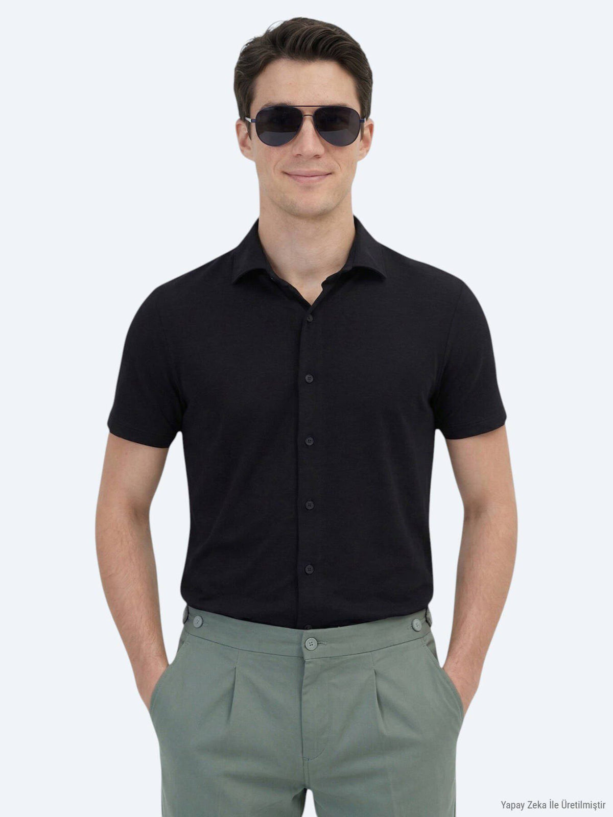 Einfaches Regular Fit Freizeithemd