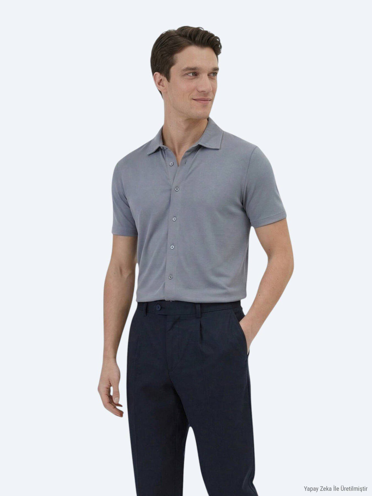 Einfaches Regular Fit Freizeithemd