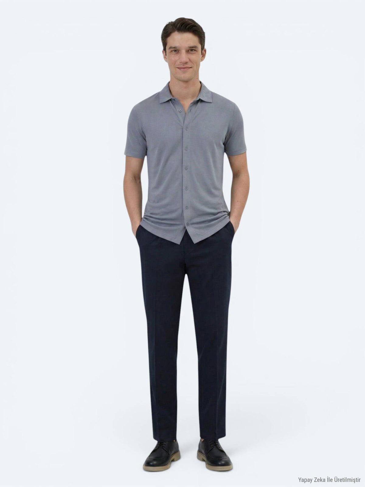 Einfaches Regular Fit Freizeithemd