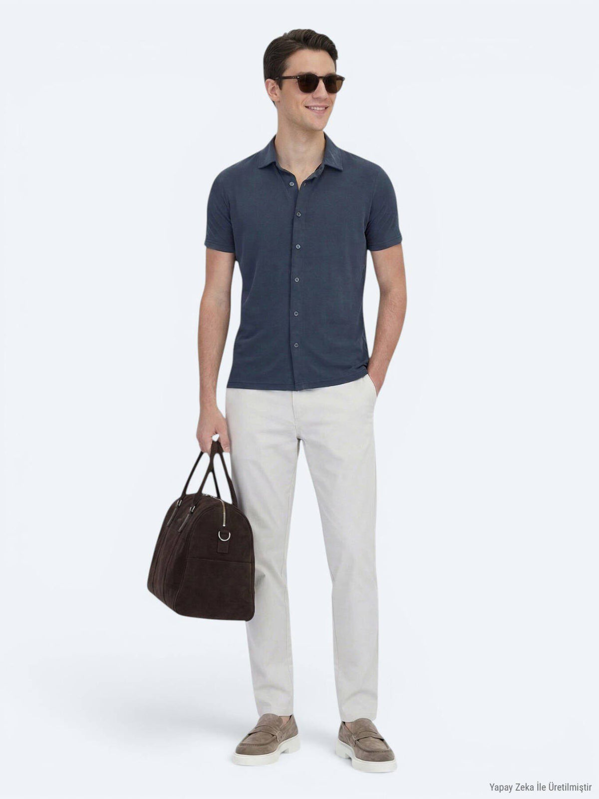 Einfaches Regular Fit Freizeithemd