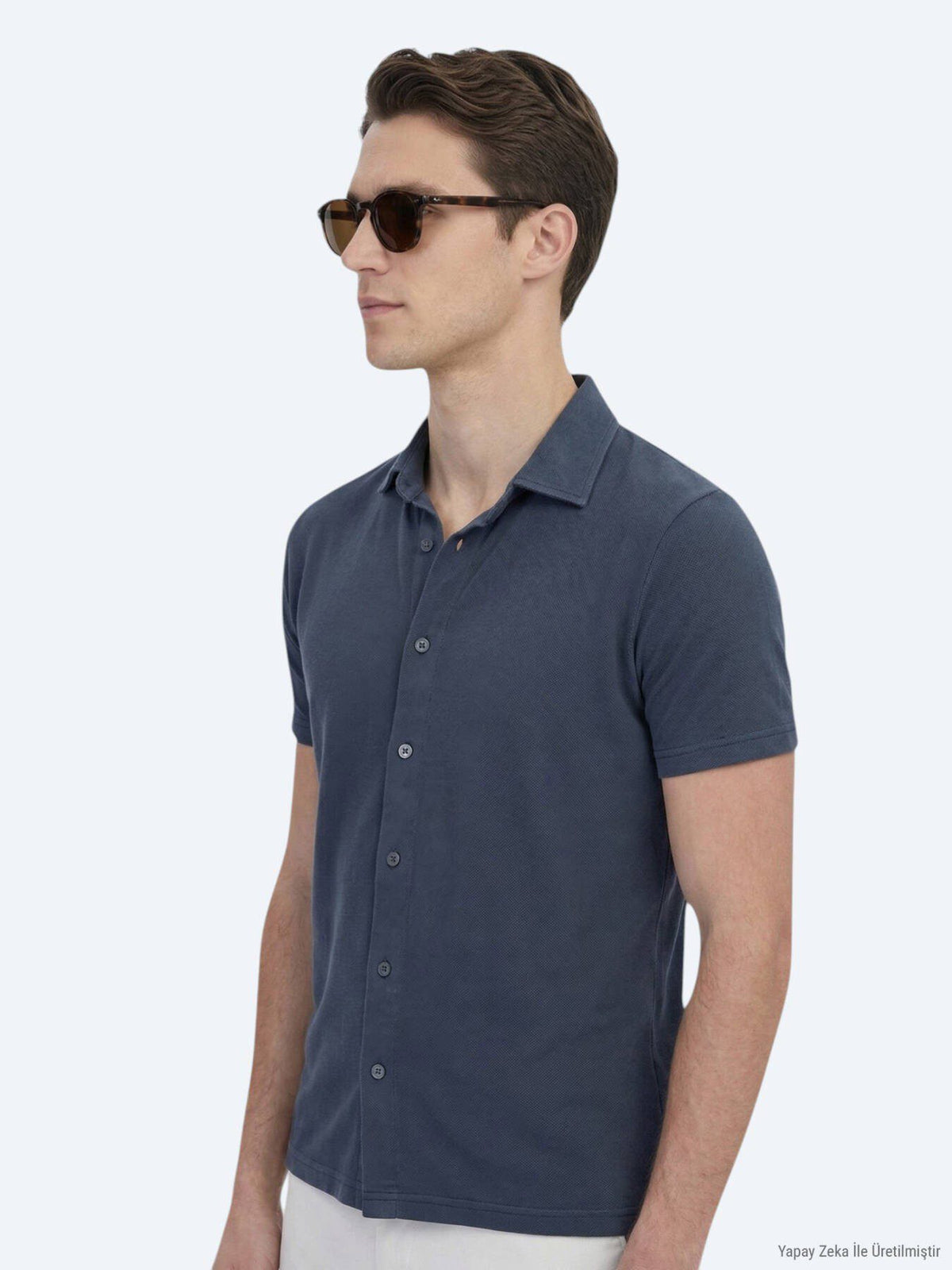 Einfaches Regular Fit Freizeithemd