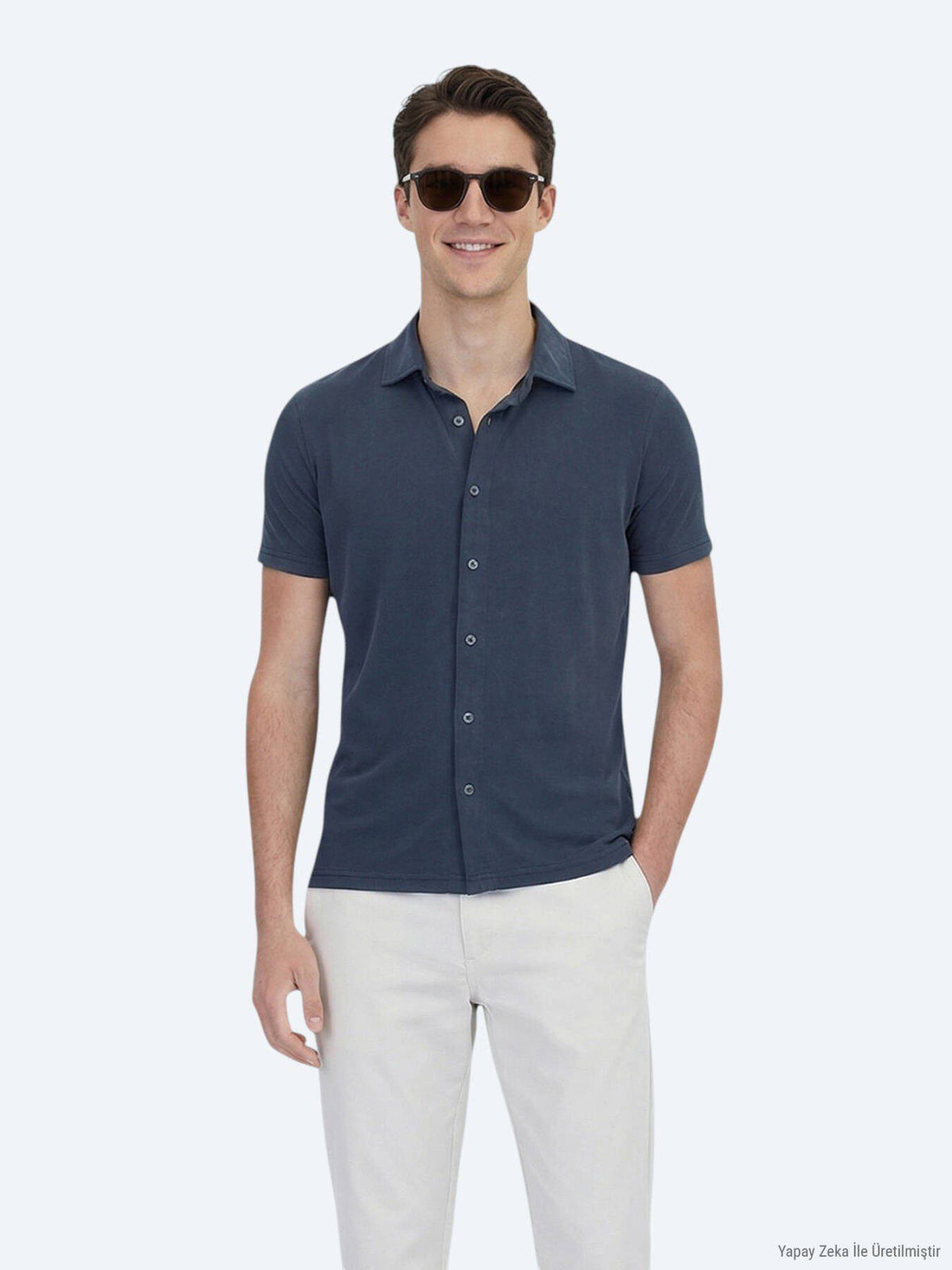 Einfaches Regular Fit Freizeithemd