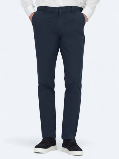 Marineblau Gewebte Jogginghose Baumwollmischung