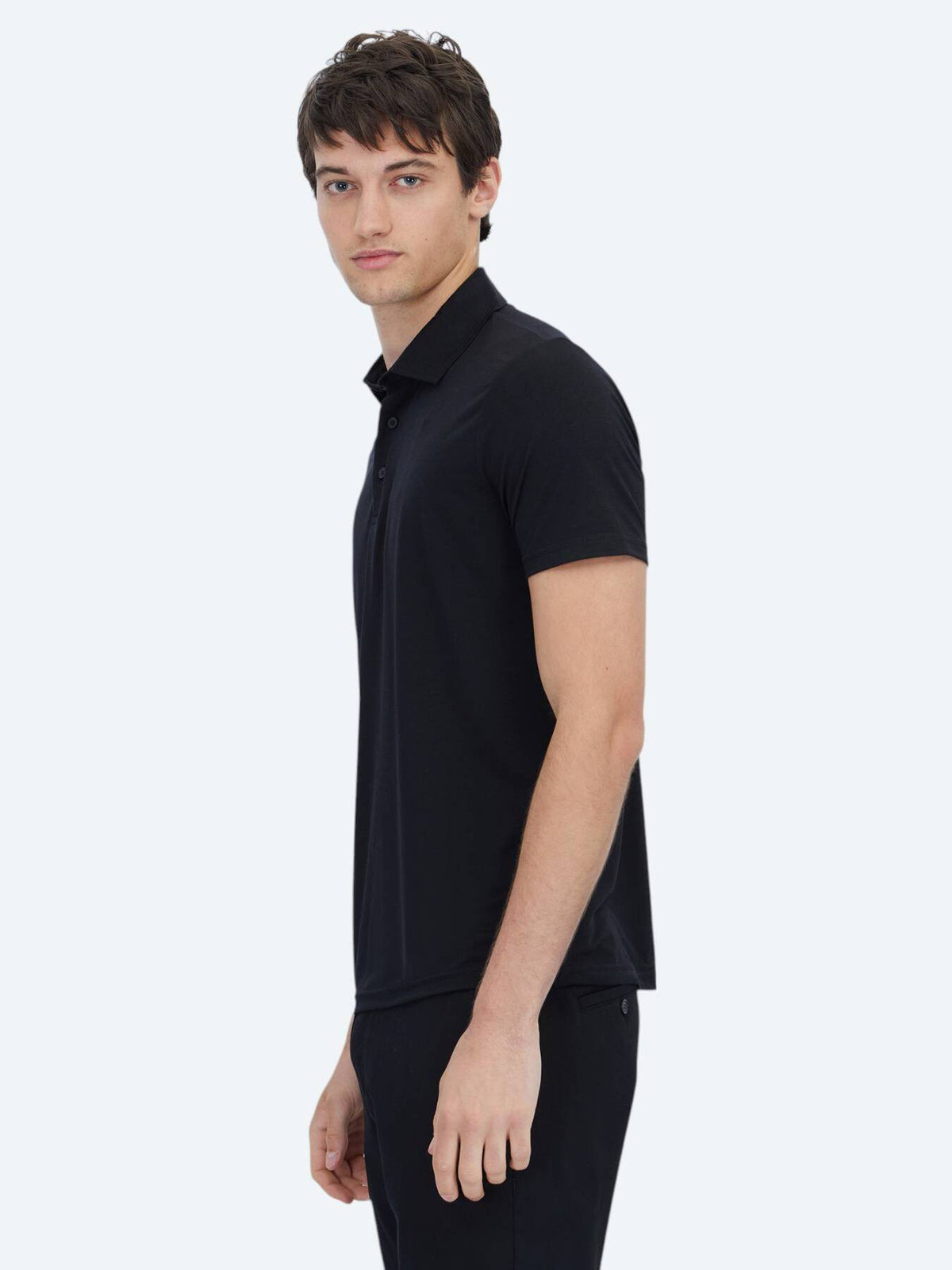 Einfaches Polohals-T-Shirt