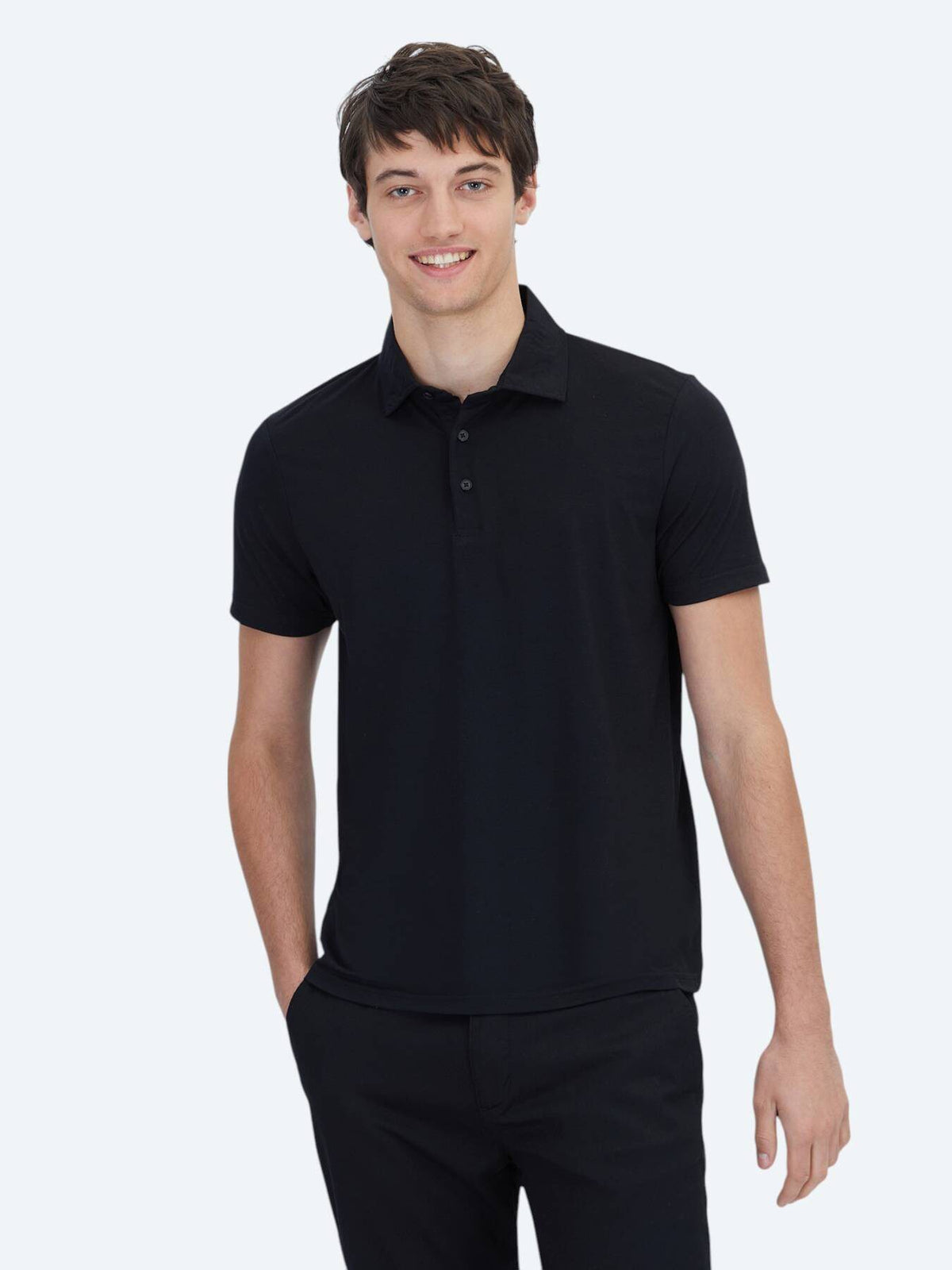 Einfaches Polohals-T-Shirt