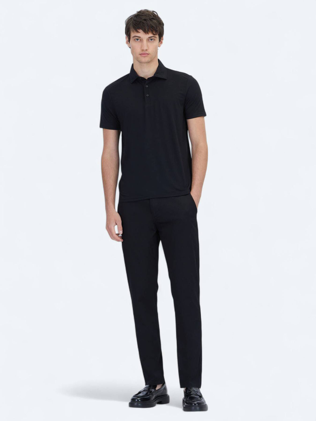 Einfaches Polohals-T-Shirt