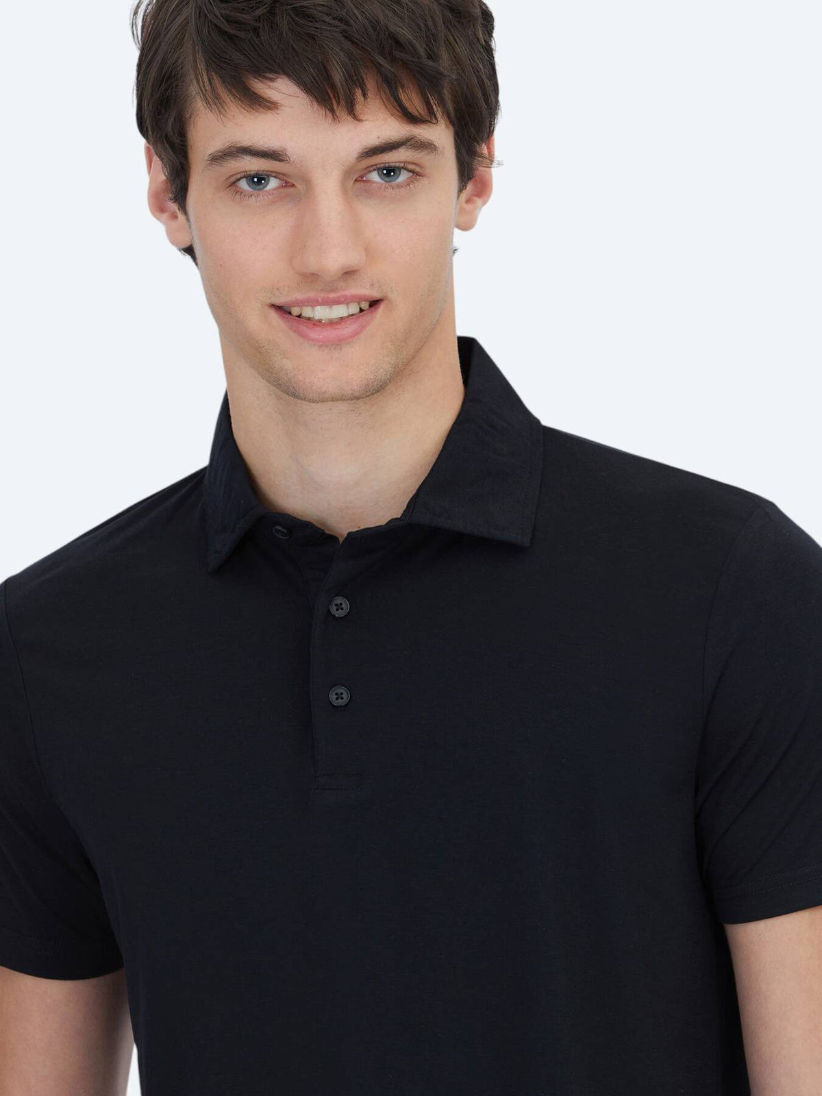 Einfaches Polohals-T-Shirt