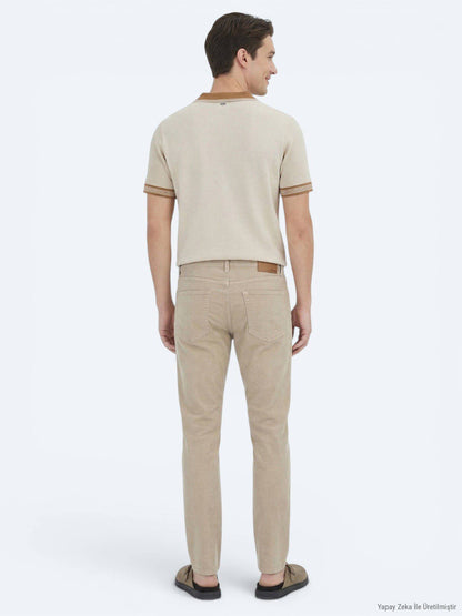 Beige Strickwaren