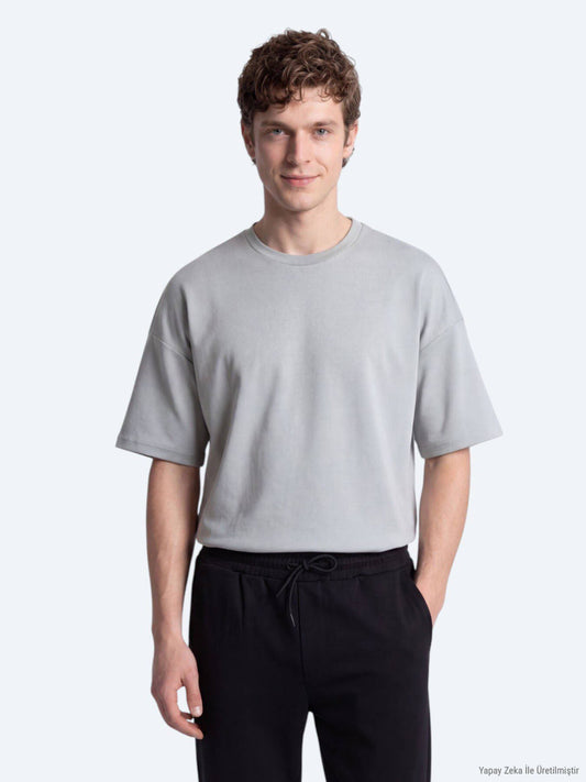 Einfaches Fahrrad Hals T-Shirt