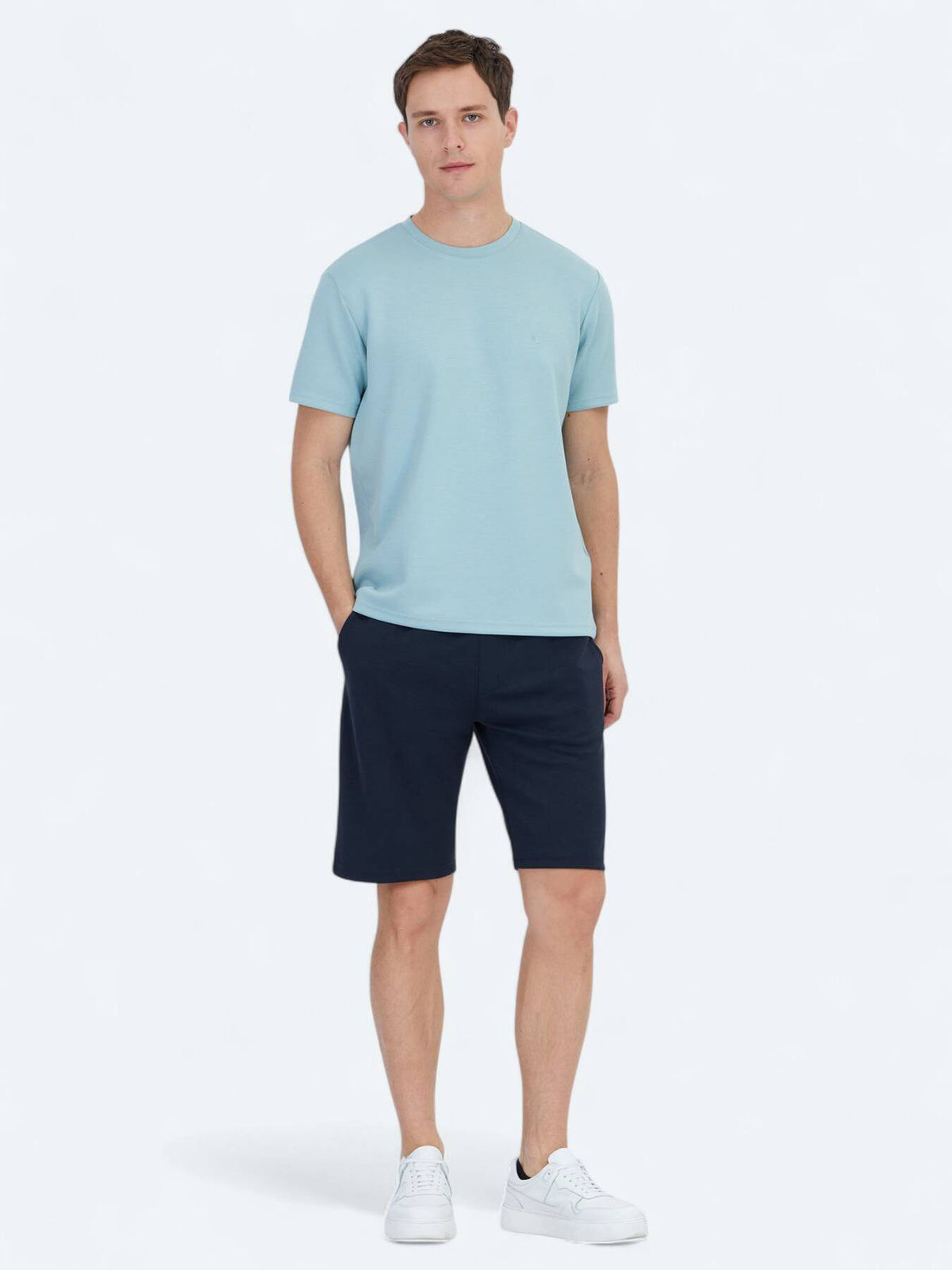 Einfaches Fahrrad Hals T-Shirt