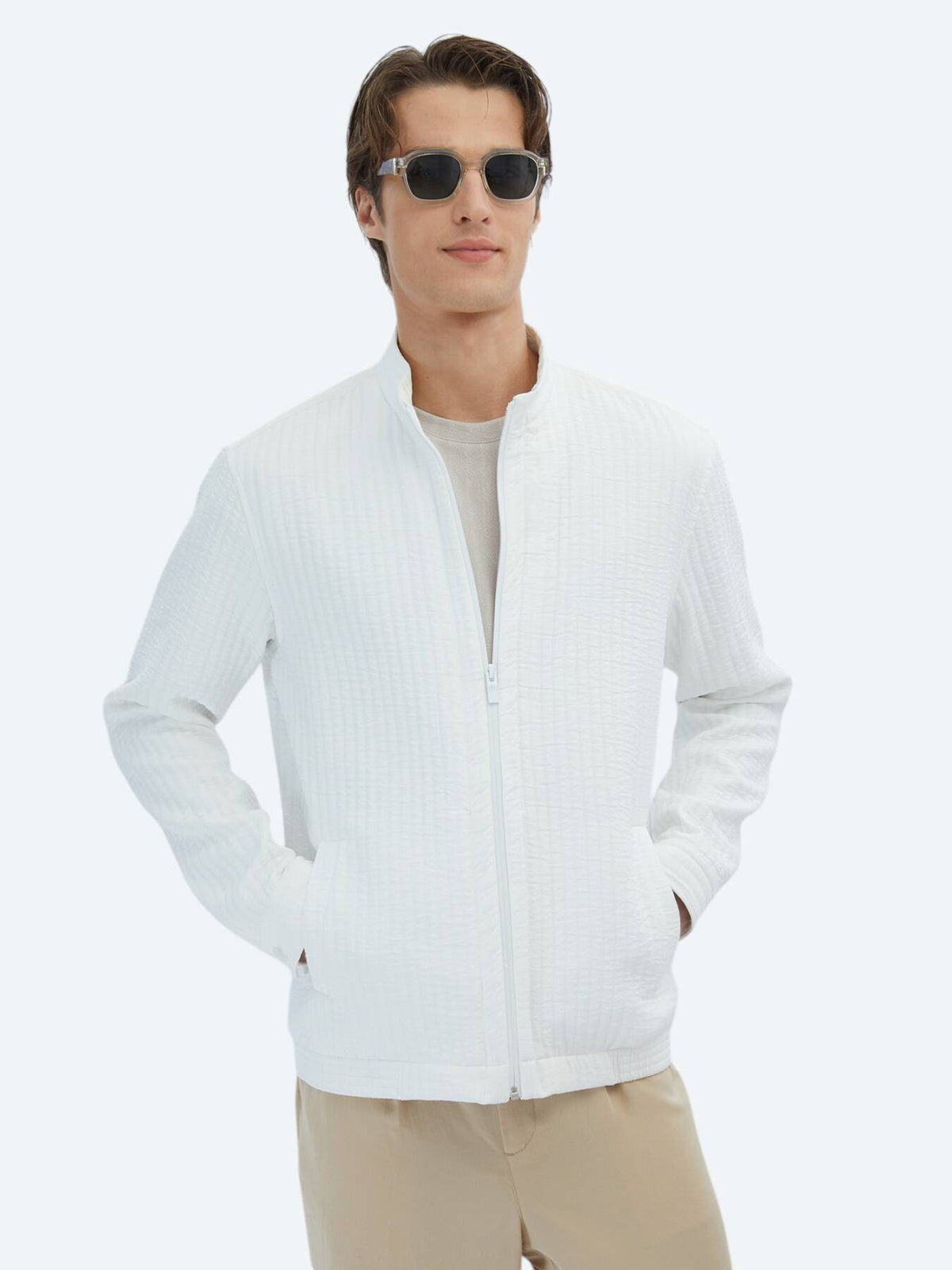 Strukturierte Jacke