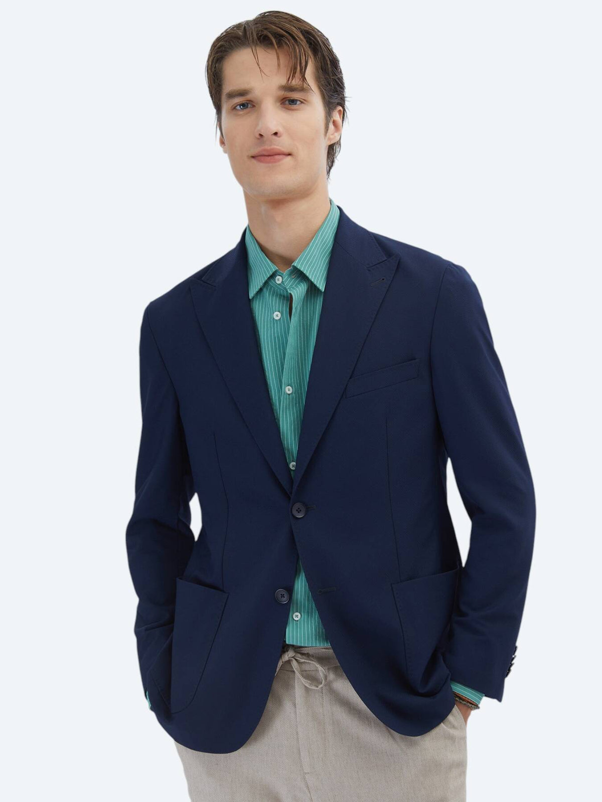 Gemusterte Modern Fit Jacke