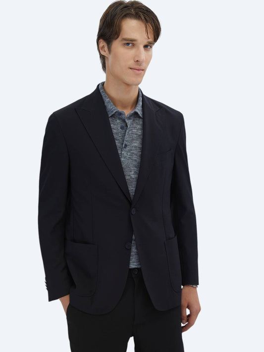Gemusterte Modern Fit Jacke