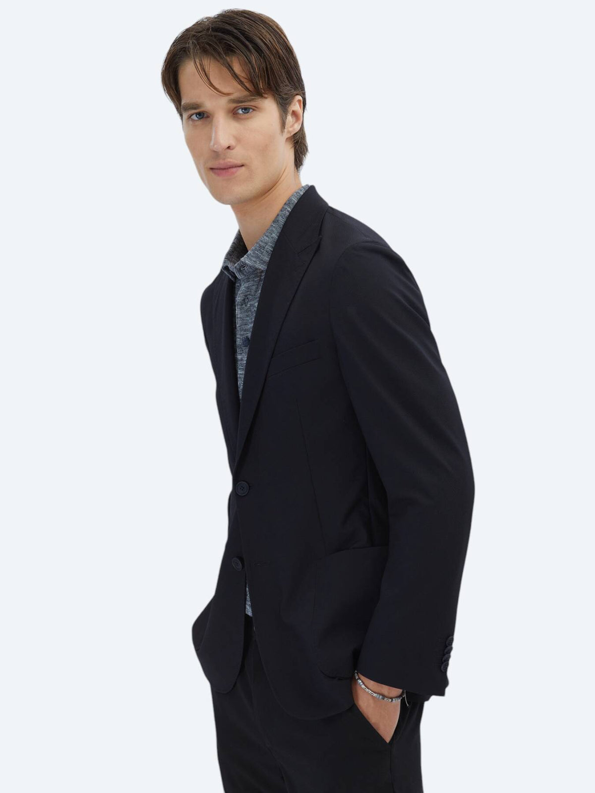 Gemusterte Modern Fit Jacke