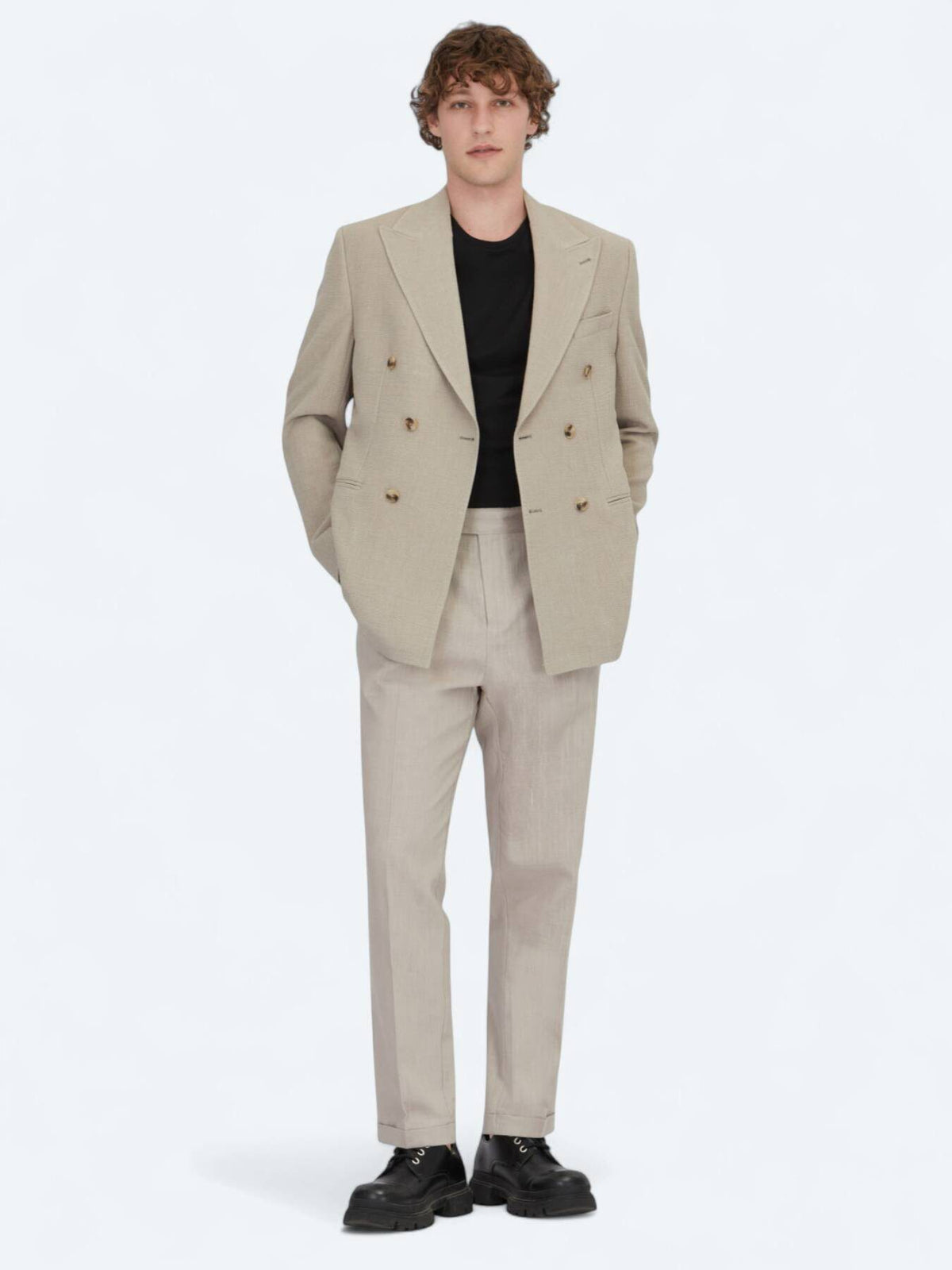 Komfort-Jacke mit Nerzmuster