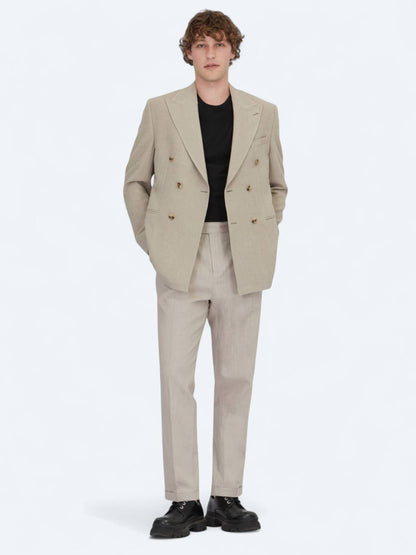 Komfort-Jacke mit Nerzmuster