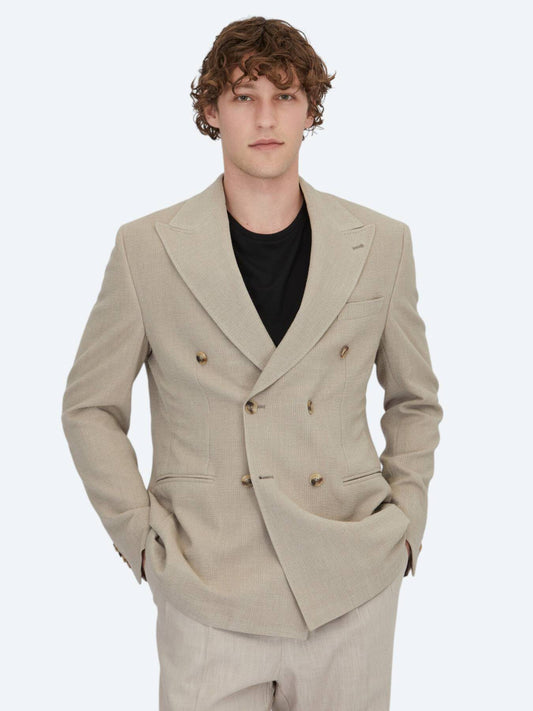Komfort-Jacke mit Nerzmuster