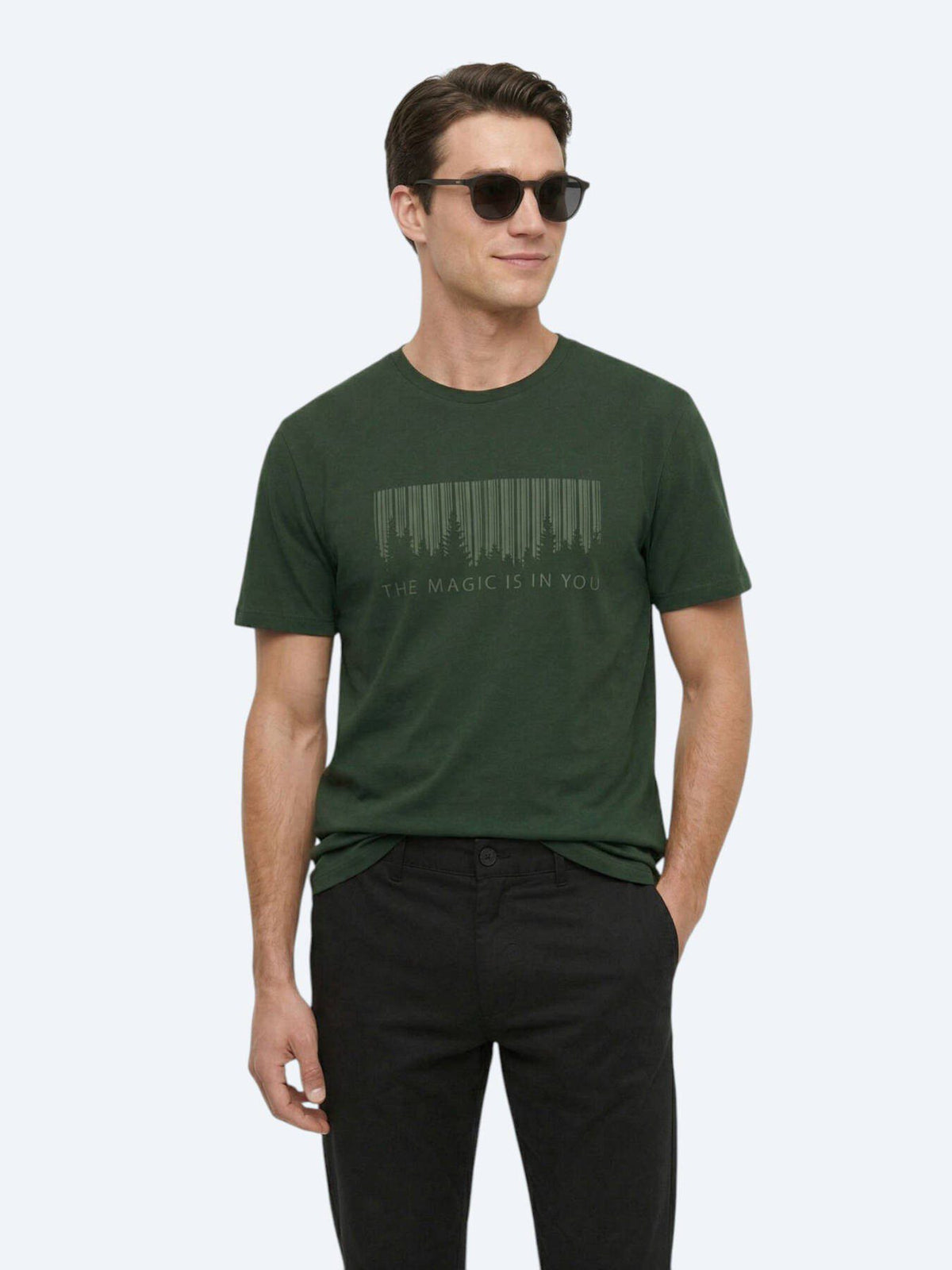 Bedrucktes Fahrrad-Kragen 100% Baumwoll-T-Shirt